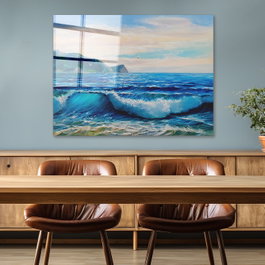 Wallity Cuadro Decorativo de Vidrio Templado Multicolor 70 x 100 cm